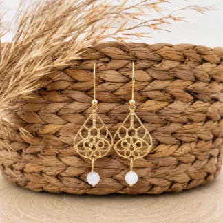 Boucles légères avec Jade Blanc